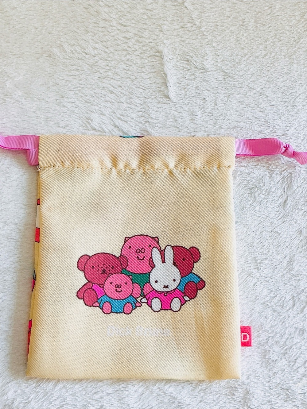 NWOT kawaii Mini Miffy Ribbon Drawstring Pouch Bag - Miffy and Friends